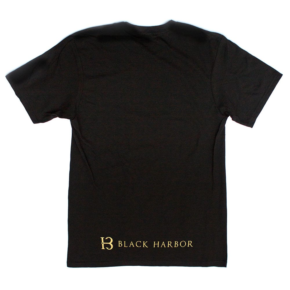Black Harbor Anchor T-shirt Mens